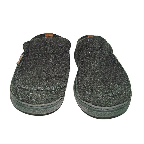 Dearfoams Indoor Outdoor Slippers Mens Memory Foam Charcoal Gray Size US 9-10 - Picture 3 of 12